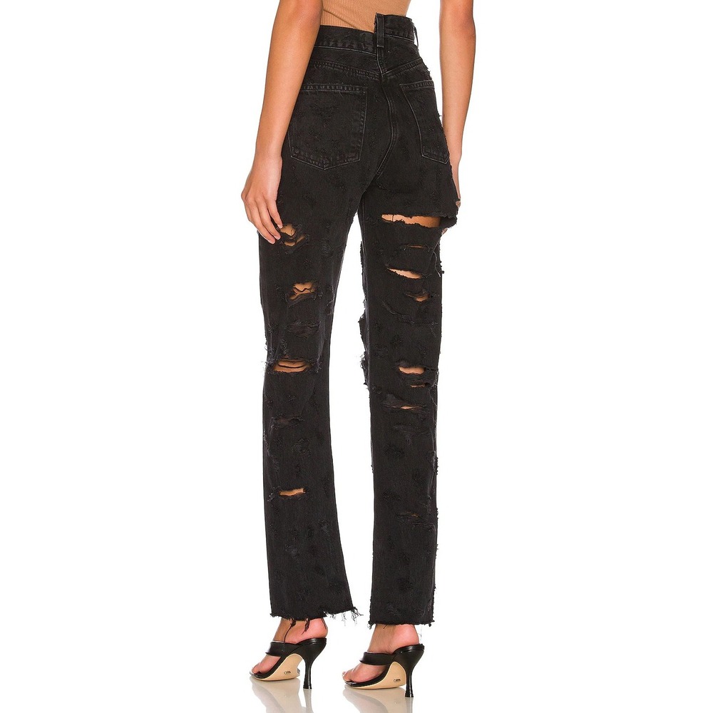 AGOLDE Criss Cross Straight Jeans in Feverish Size 23